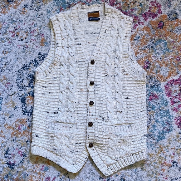 Jcpenney Suits \u0026 Blazers | Vintage The Mens Shop Classic Styling JC Penney Knitted Vest Size Medium | Color: Brown/Cream | Size: M | Vintage_Kc's